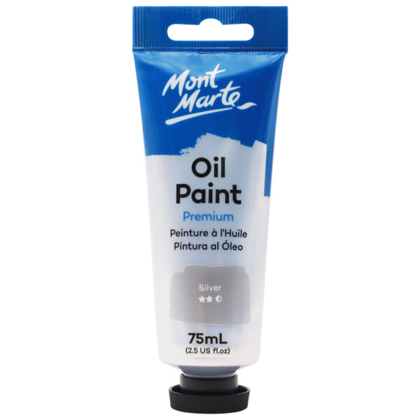 Mont Marte Oil Paint 75ml - Silver