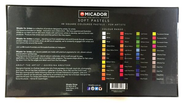 Micador for Artist Soft Pastels Square 48 Pack - Image 3