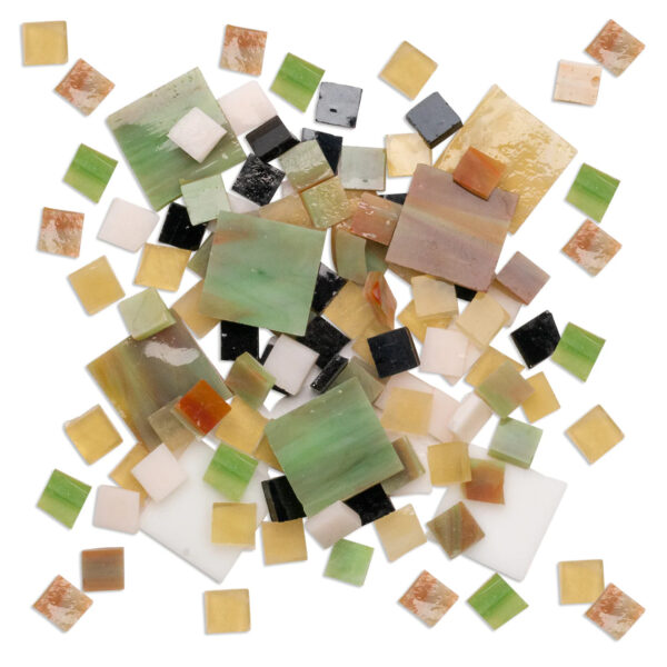 Glass Mosaic 500g Mixed Earth