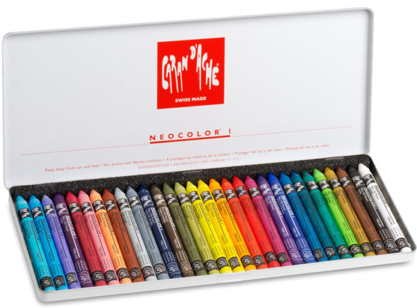 Caran d'Ache Neocolor 2 Water Soluble Wax Pastels Tin of 30 - Image 2