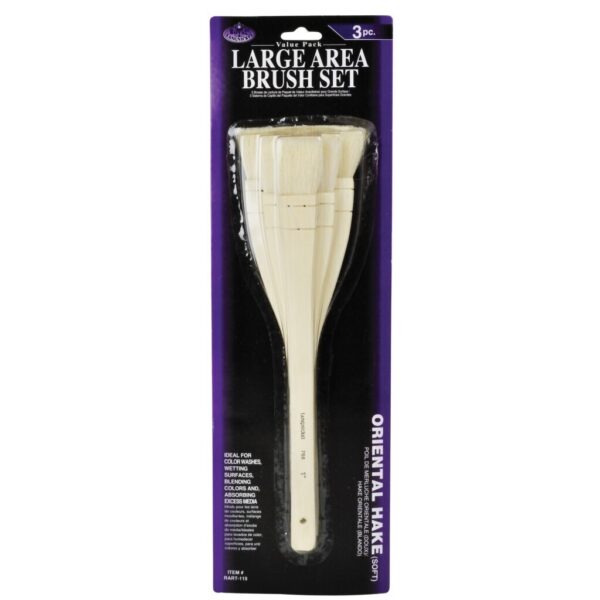 Goat Bristle Hake Brush set of 3