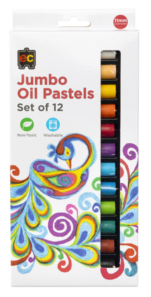 Educational Colours Jumbo Oil Pastels 12 Pack