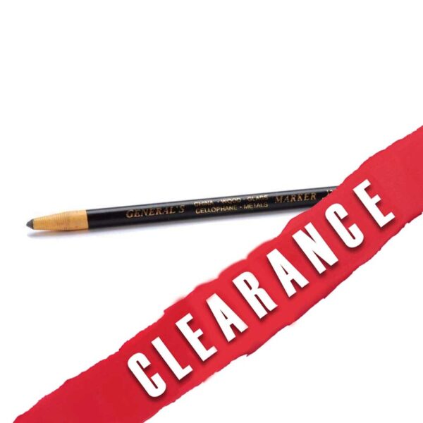50% OFF-General Pencil - Paper Wrapped China Marker Box of 12 Black