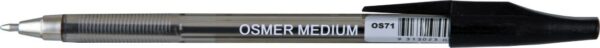 Osmer Medium Ballpoint Pens Pack of 12 Black