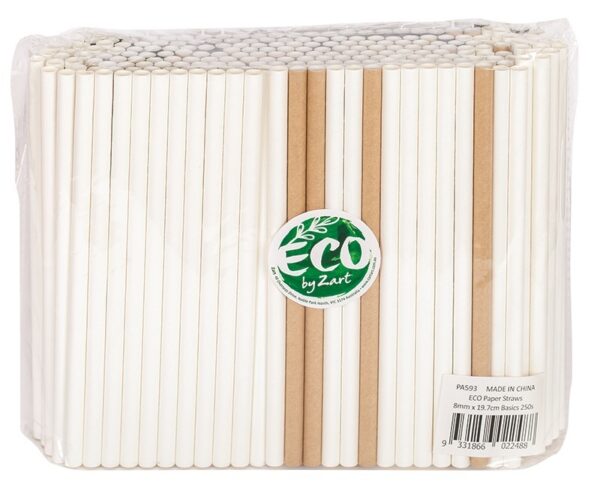 ECO Paper Straws 8mm x 19.7cm - Image 2