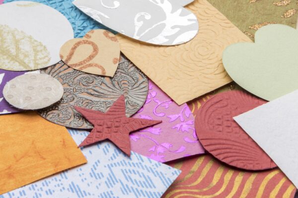 Handmade Paper Collage Shapes 500g