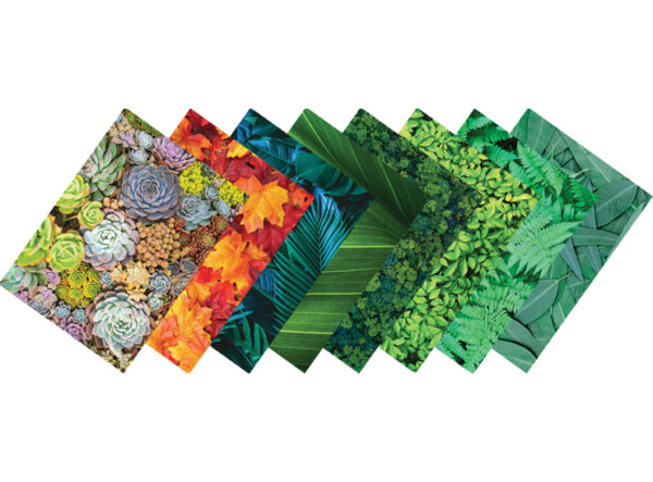 Pattern Paper Foliage A4, 40 Sheets 8 Designs