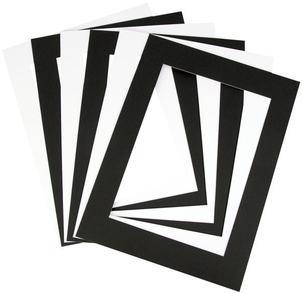 Pre-Cut Mountboard Frames Black & White A3 Double Sided Pack of 10 - Image 2