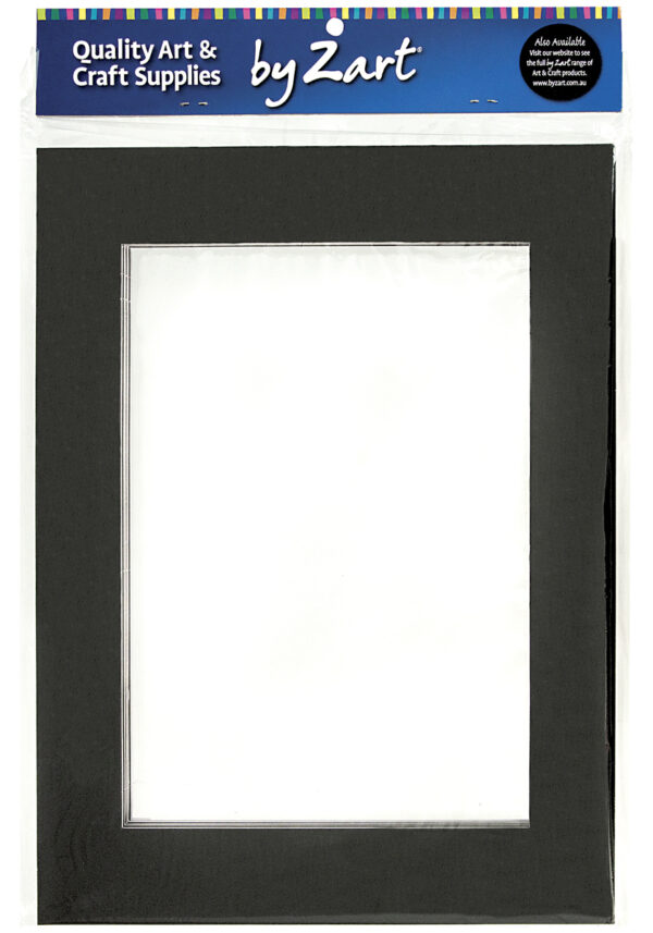 Pre-Cut Mountboard Frames Black & White A3 Double Sided Pack of 10