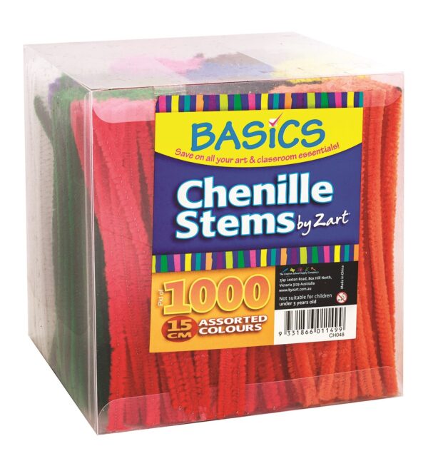 Pipe Cleaners / Chenille Stems 15cm Pack of 1000