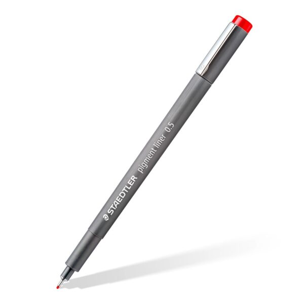 Staedtler Pigment Liner Wallet of 6 Assorted Colours 0.5mm - Image 3