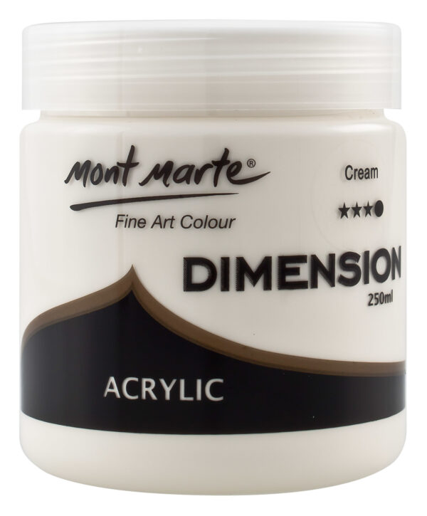 30% OFF! Mont Marte Dimension Acrylic Paint Cream 250ml - Image 2