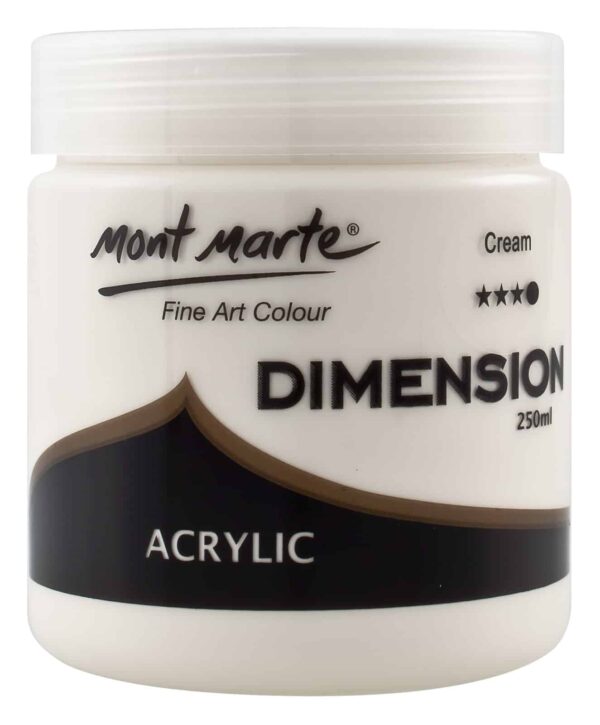 30% OFF! Mont Marte Dimension Acrylic Paint Cream 250ml