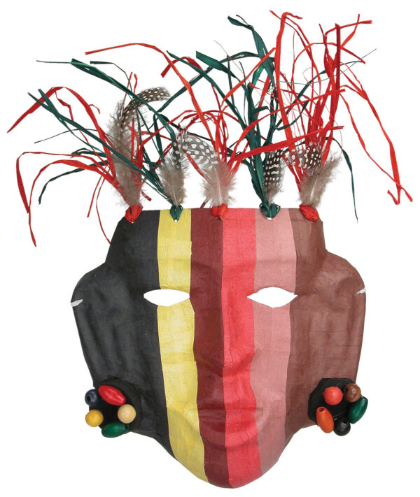 Papier Mache Folk/Tribal Face Mask - Image 2