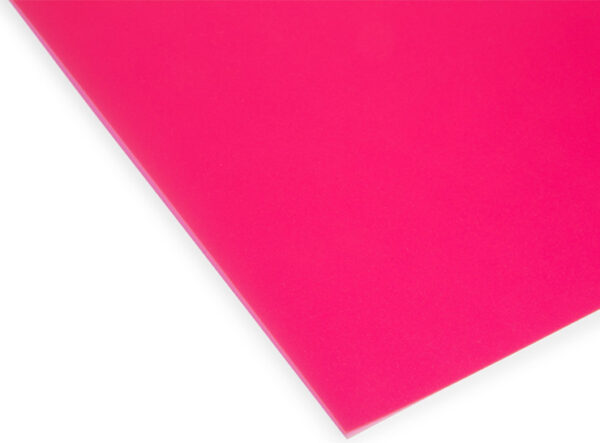 Polypropylene Coloured Cherry/Red Transparent 1250 x 650 x 0.6mm