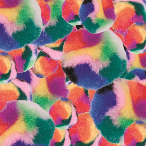 Rainbow Pom Poms 12-40mm x 300 Pieces - Image 2