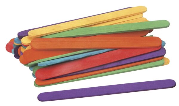 Pop Sticks 11.5cm Assorted Colours Pk 500