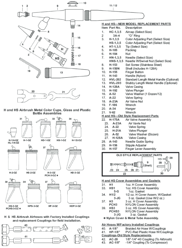 Air Brush Hoses Plastic 8' with Fittings - Image 3
