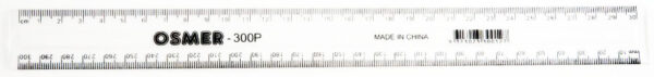 Plastic Clear Ruler 30cm