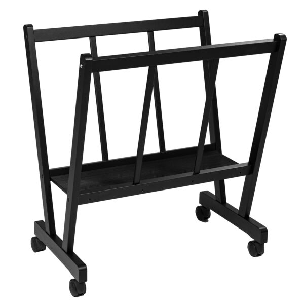 Black Print Rack with Castors