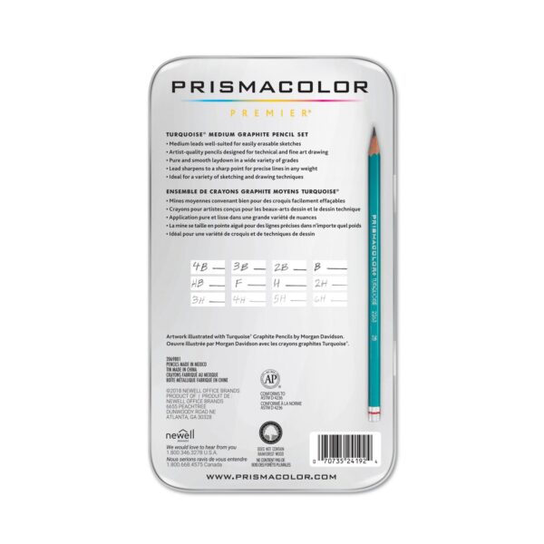 Prismacolor Graphite Pencil Hard Set 12 pack - Image 2