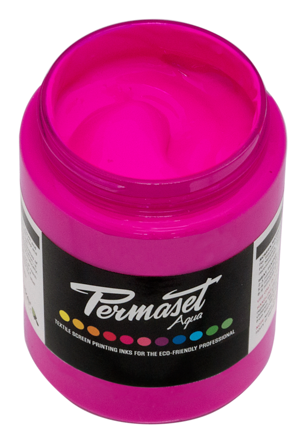Permaset Aqua Fluorescent Fabric Ink 300ml - Glow Magenta