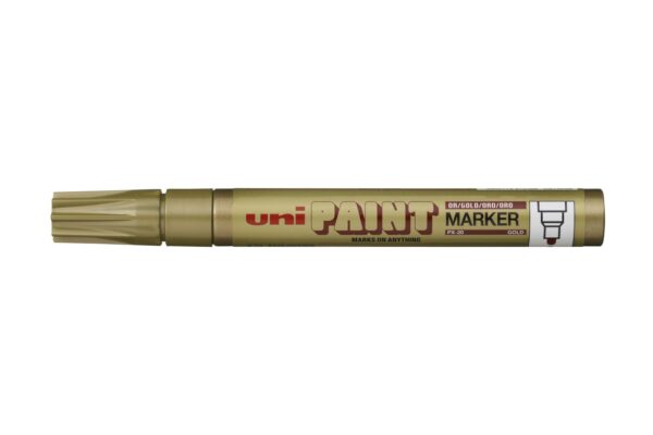 UNI PX-20 Paint Marker Thick 2.8mm Bullet Tip Gold - Image 2