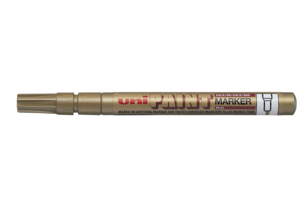 UNI PX-21 Paint Marker Medium Bullet 1.2mm Tip Gold