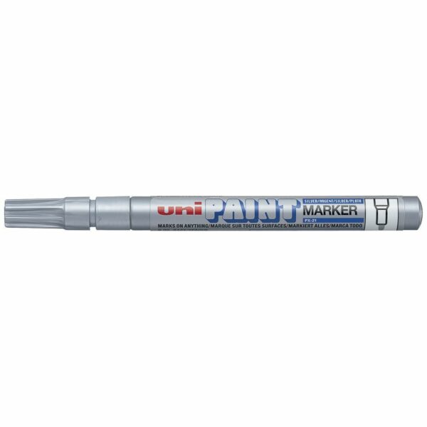 UNI PX-21 Paint Marker Medium Bullet 1.2mm Tip Silver
