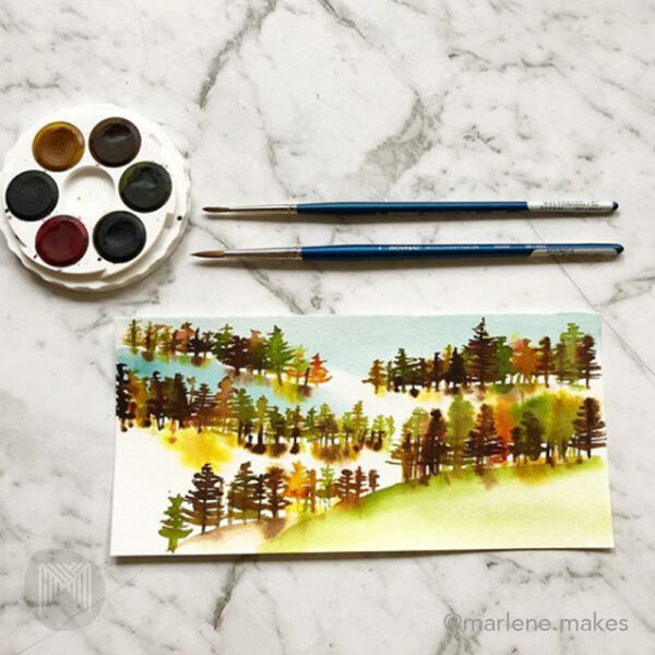 Micador Rains Watercolour Paper 100 x 210mm / DL 50 Sheet pack - Image 2