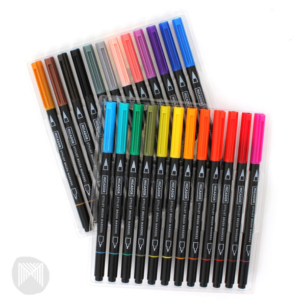 Micador For Artists Stylist Brush Markers Box 24 - Image 2