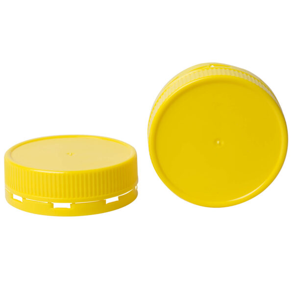 Round Storage Container 375ml Transparent & Yellow Lock Lid - Image 2