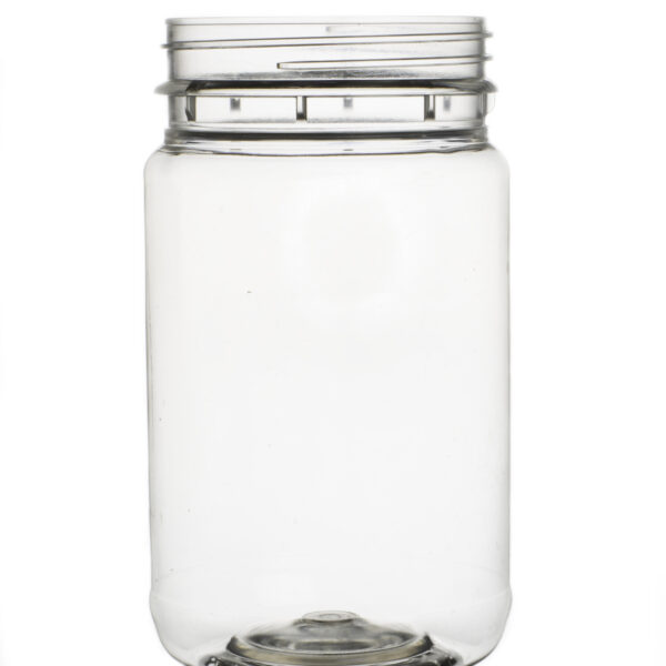 Round Storage Container 375ml Transparent & Yellow Lock Lid
