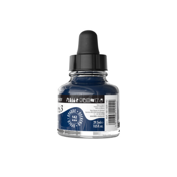 Daler-Rowney System3 Opaque Drawing Ink 29.5mL Phthalo Blue - Image 3