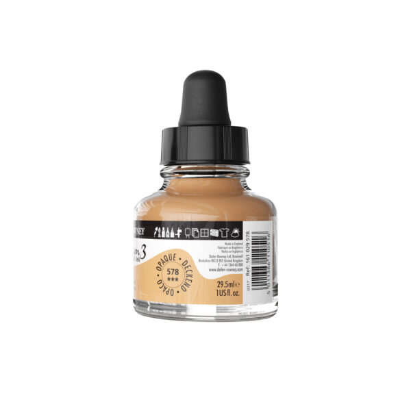 Daler-Rowney System3 Opaque Drawing Ink 29.5mL Portrait Pink - Image 3