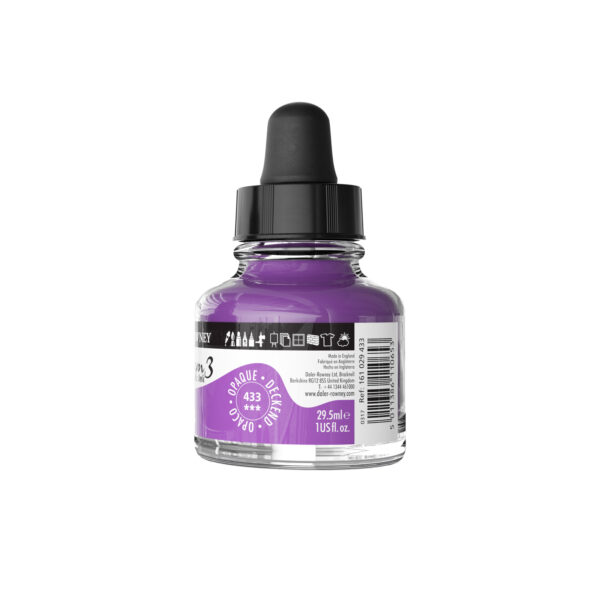 Daler-Rowney System3 Opaque Drawing Ink 29.5mL Purple - Image 2