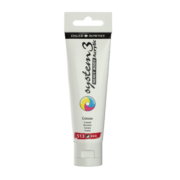 Daler-Rowney System3 Heavy Bodied Acrylic Paint 59ml Crimson