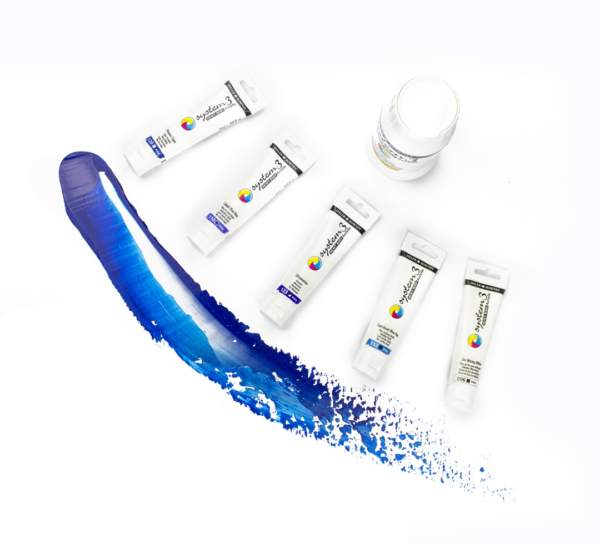 Daler-Rowney System3 Heavy Bodied Acrylic Paint 59ml Cobalt Blue Hue - Image 4