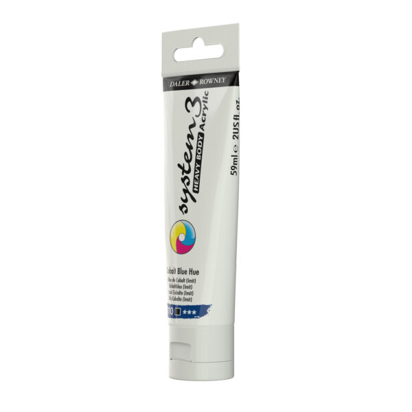 Daler-Rowney System3 Heavy Bodied Acrylic Paint 59ml Coeruluem Blue Hue - Image 2