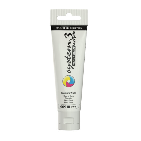 Daler-Rowney System3 Heavy Bodied Acrylic Paint 59ml Titanium White