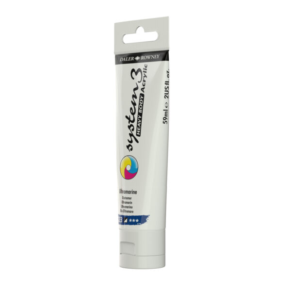 Daler-Rowney System3 Heavy Bodied Acrylic Paint 59ml Ultramarine - Image 2