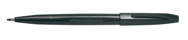 Pentel Fibre-Tipped Sign Pen 0.8mm Black Pack of 12