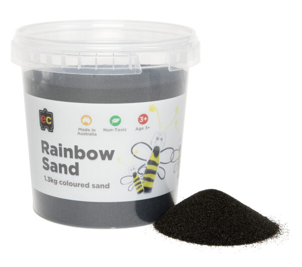 EC Coloured Rainbow Sand - Black 1kg