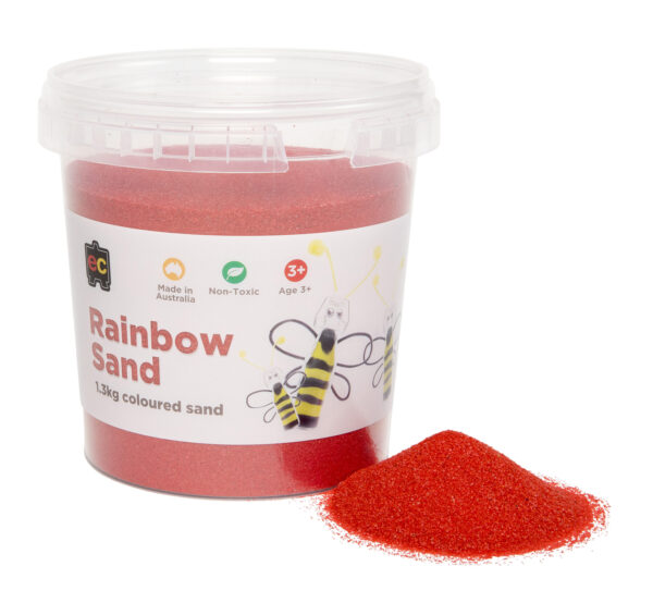 EC Coloured Rainbow Sand - Red 1kg