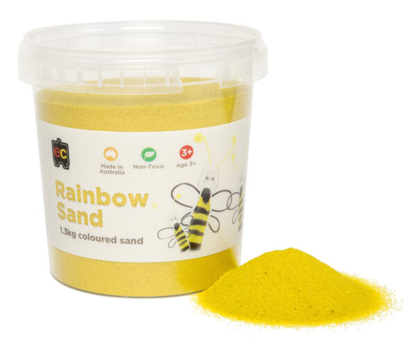 EC Coloured Rainbow Sand - Yellow 1kg