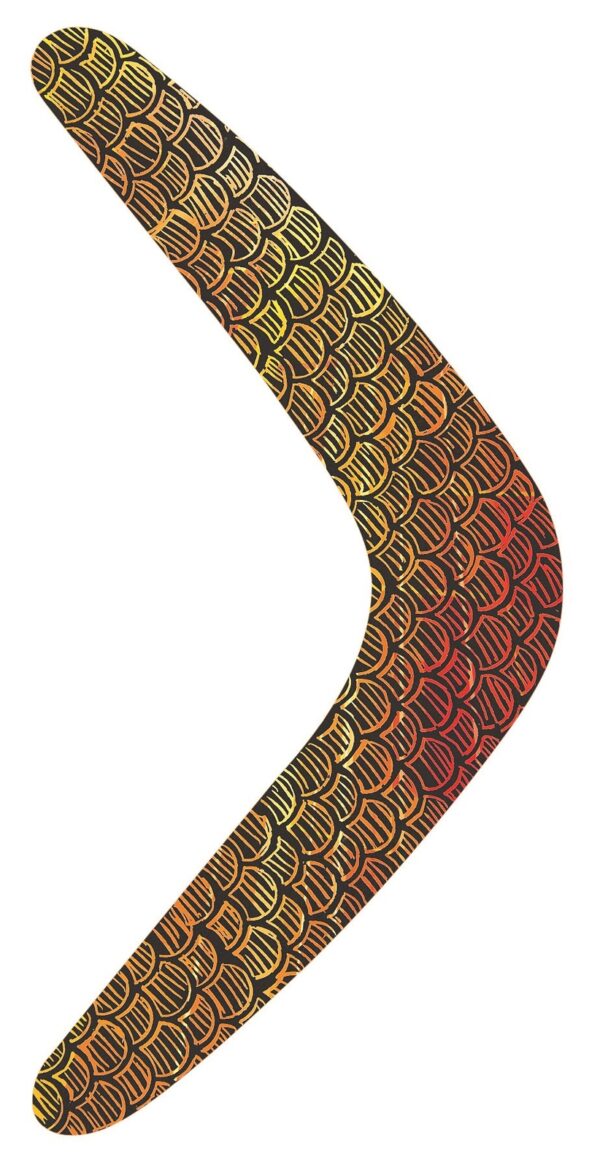 Black, Yellow & Red Reveal Scratch Art - Boomerangs Pack of 30 w/ Scrapers - Image 3