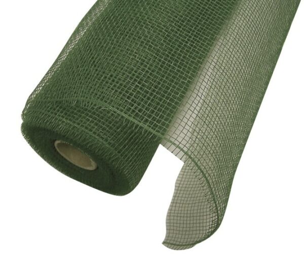 Floral Square Mesh Rolls 53cm x 9m Olive