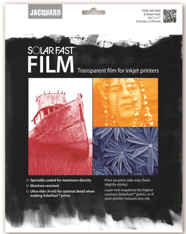 Jacquard SolarFast Film 8 Sheet Pack 20 x 27cm / 8x11"