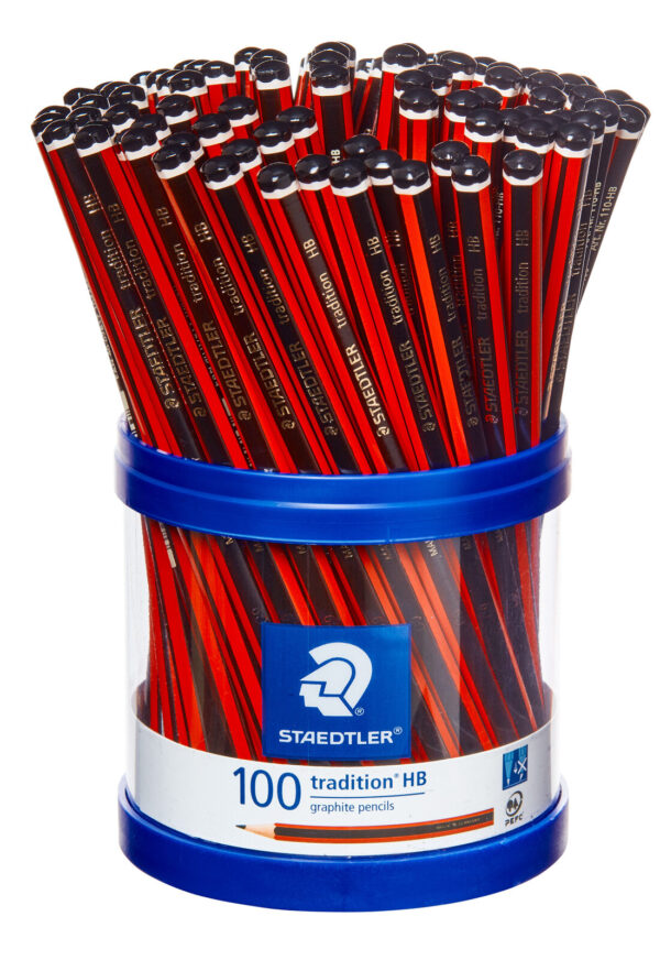 Staedtler Tradition Graphite Pencils 100 Pack
