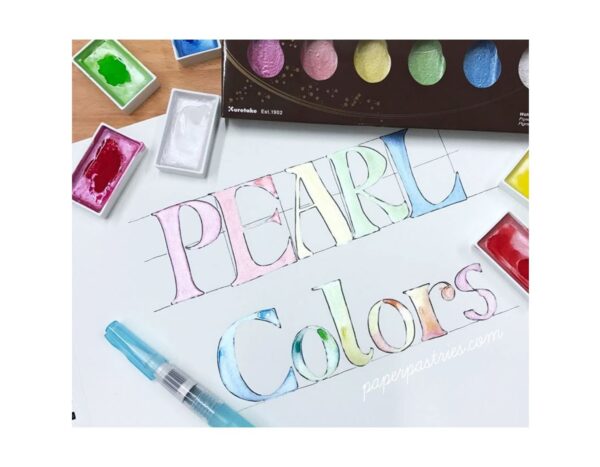 Kuretake Gansai Tambi Watercolour 6pk - Pearl - Image 3